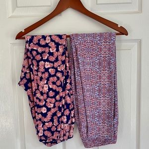 LulaRoe one-size leggings (set of 2)